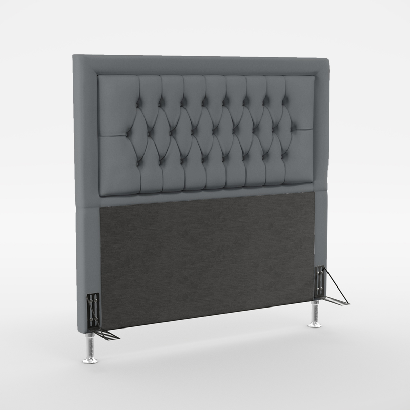 Cabeceira Pegasus 160 Para Cama Queen Sued Cinza Aradecor