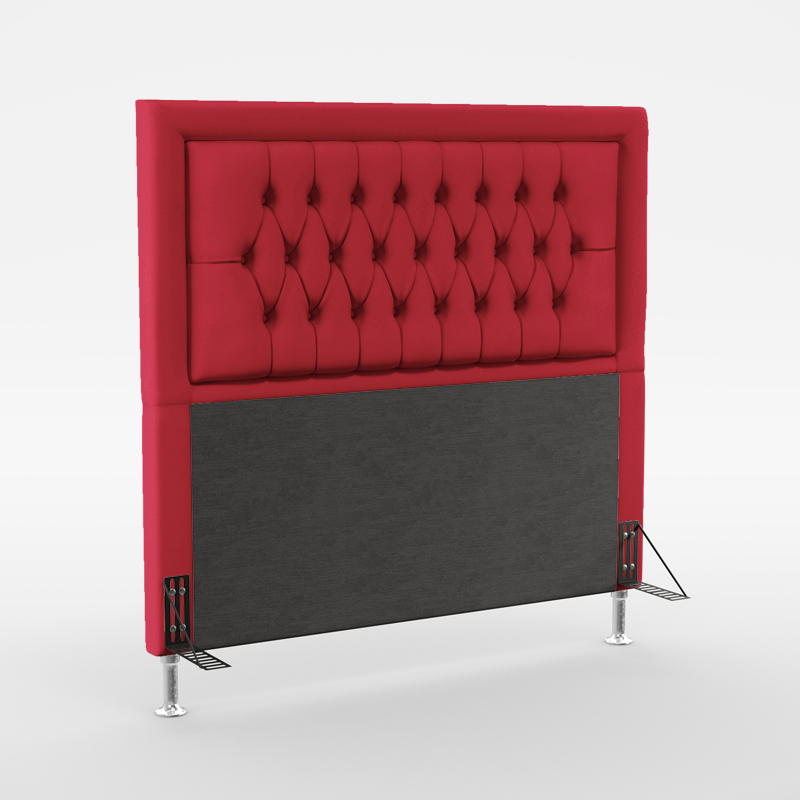 Cabeceira Pegasus 160 Para Cama Queen Sued Vermelho Aradecor