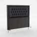 Cabeceira Pegasus 195 Modulada Estofada N-022 Veludo Chumbo Aradecor