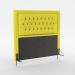 Cabeceira Pegasus 195 Para Cama King Sued Amarelo Aradecor