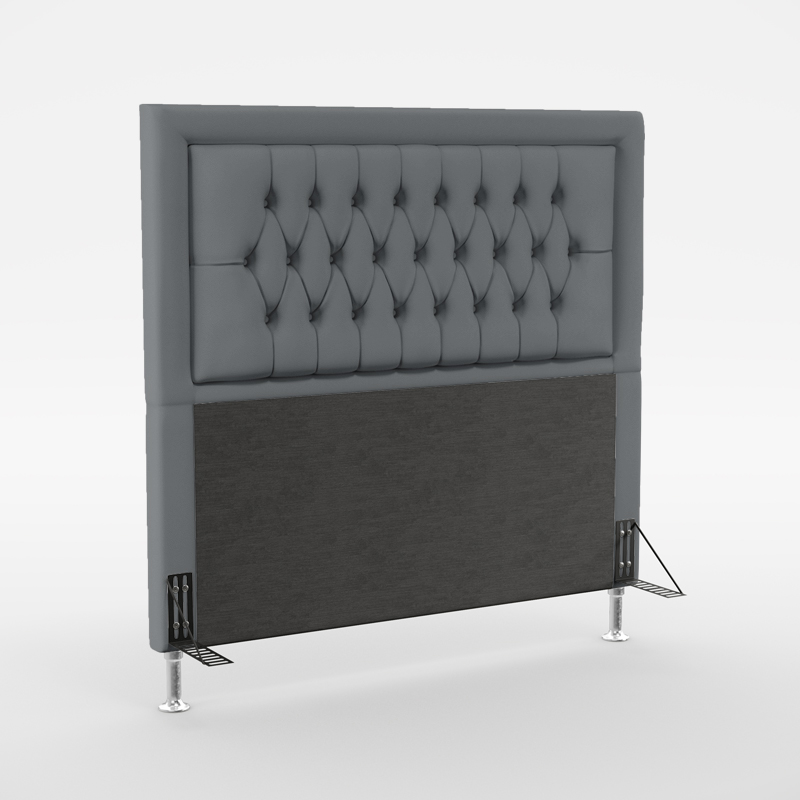 Cabeceira Pegasus 195 Para Cama King Sued Cinza Aradecor