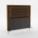 Cabeceira Pegasus 195 Para Cama King Sued Marrom Aradecor