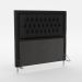 Cabeceira Pegasus 195 Para Cama King Sued Preto Aradecor