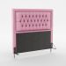 Cabeceira Pegasus 195 Para Cama King Sued Rosê Aradecor
