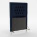 Cabeceira Pegasus 90 Decorativa de Cama Solteiro N-025 Veludo Azul Marinho Aradecor