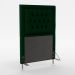 Cabeceira Pegasus 90 Decorativa de Cama Solteiro N-026 Veludo Verde Aradecor