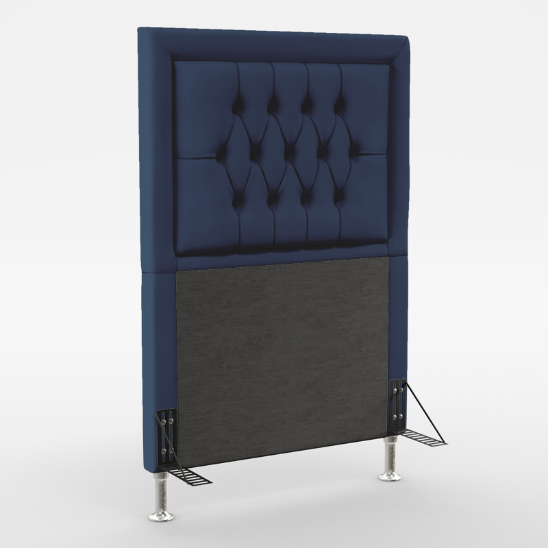 Cabeceira Pegasus 90 Para Cama de Solteiro Sued Azul Marinho Aradecor
