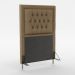 Cabeceira Pegasus 90 Para Cama de Solteiro Sued Capuccino Aradecor