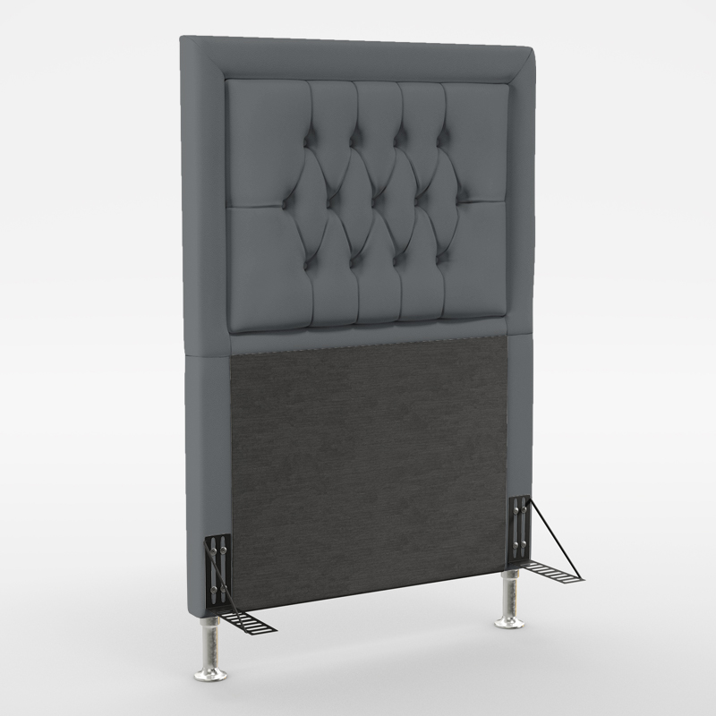 Cabeceira Pegasus 90 Para Cama de Solteiro Sued Cinza Aradecor