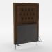 Cabeceira Pegasus 90 Para Cama de Solteiro Sued Marrom Aradecor