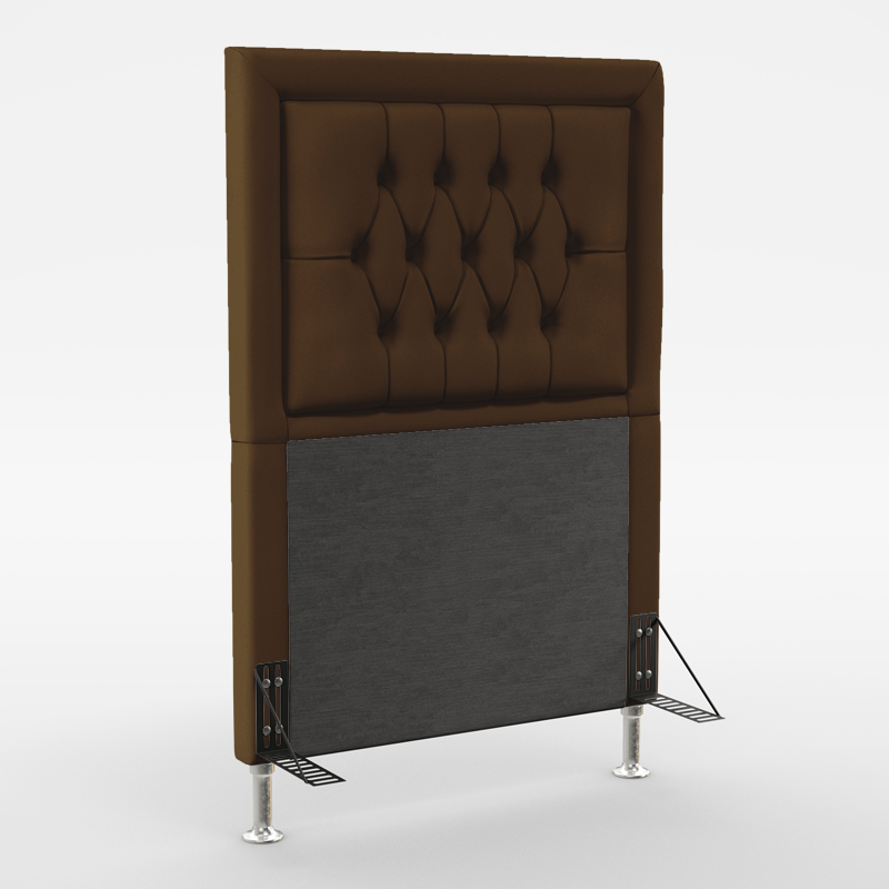 Cabeceira Pegasus 90 Para Cama de Solteiro Sued Marrom Aradecor