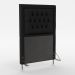 Cabeceira Pegasus 90 Para Cama de Solteiro Sued Preto Aradecor