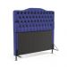 Cabeceira Pollux 140 Decorativa de Cama Casal A-019 Couro Artificial Azul Aradecor