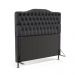 Cabeceira Pollux 140 Decorativa de Cama Casal N-022 Veludo Chumbo Aradecor