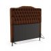 Cabeceira Pollux 140 Para Cama de Casal Couro Artificial Marrom Aradecor