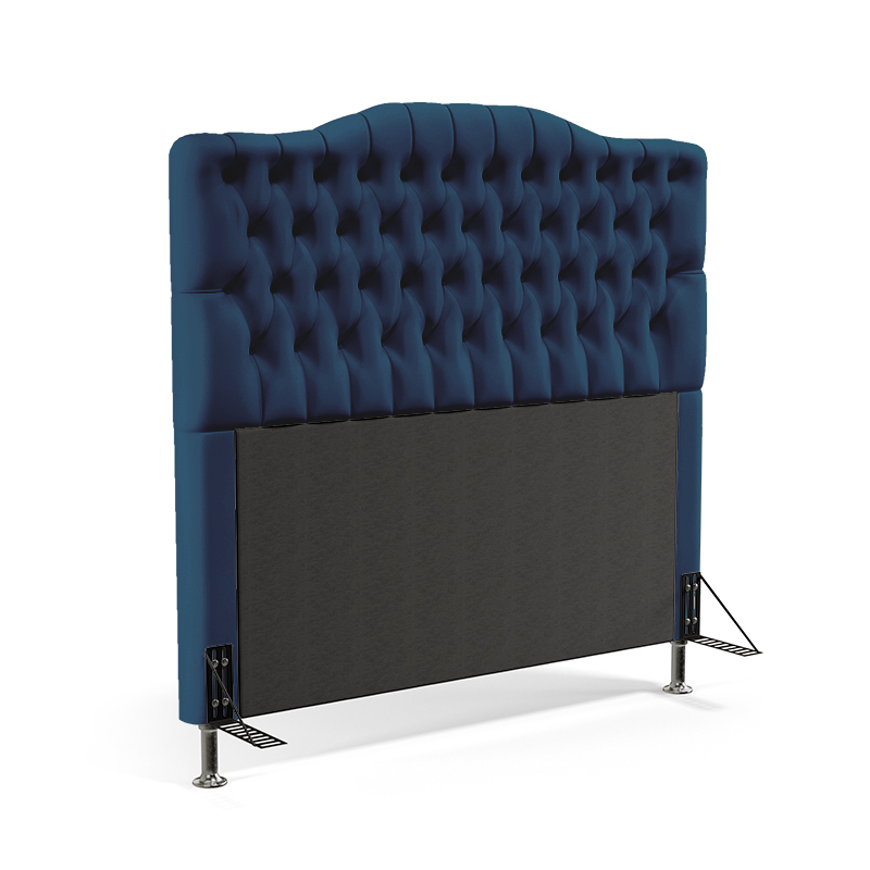 Cabeceira Pollux 140 Para Cama de Casal Sued Azul Marinho Aradecor