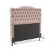 Cabeceira Pollux 160 Decorativa de Cama Queen N-031 Veludo Rosê Claro Aradecor