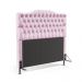 Cabeceira Pollux 160 Decorativa de Cama Queen Z-021 Sued Rosa Bebê Aradecor