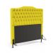 Cabeceira Pollux 160 Para Cama Queen Sued Amarelo Aradecor