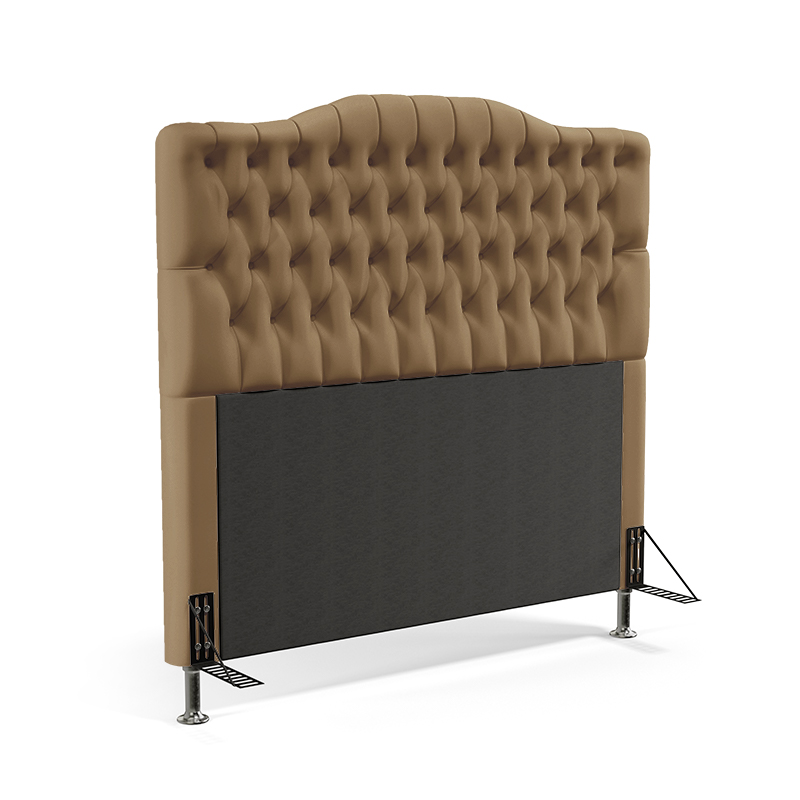 Cabeceira Pollux 160 Para Cama Queen Sued Capuccino Aradecor