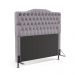 Cabeceira Pollux 195 Decorativa de Cama King N-023 Veludo Cinza Claro Aradecor
