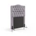 Cabeceira Pollux 90 Decorativa de Cama Solteiro N-023 Veludo Cinza Claro Aradecor