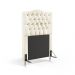Cabeceira Pollux 90 Decorativa de Cama Solteiro N-030 Veludo Bege Aradecor