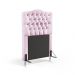 Cabeceira Pollux 90 Decorativa de Cama Solteiro Z-021 Sued Rosa Bebê Aradecor