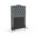 Cabeceira Pollux 90 Para Cama de Solteiro Sued Cinza Aradecor