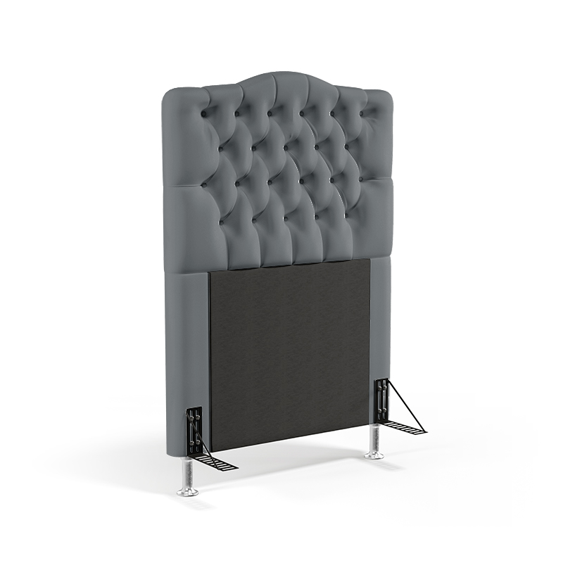 Cabeceira Pollux 90 Para Cama de Solteiro Sued Cinza Aradecor
