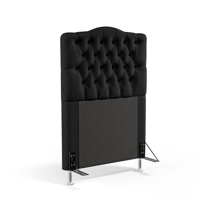 Cabeceira Pollux 90 Para Cama de Solteiro Sued Preto Aradecor