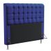 Cabeceira Rana 140 Decorativa de Cama Casal A-019 Couro Artificial Azul Aradecor