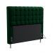 Cabeceira Rana 160 Decorativa de Cama Queen N-026 Veludo Verde Aradecor