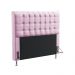 Cabeceira Rana 160 Decorativa de Cama Queen Z-021 Sued Rosa Bebê Aradecor