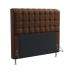 Cabeceira Rana 160 Para Cama Queen Couro Artificial Marrom Aradecor