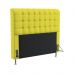 Cabeceira Rana 160 Para Cama Queen Sued Amarelo Aradecor