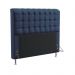 Cabeceira Rana 160 Para Cama Queen Sued Azul Marinho Aradecor