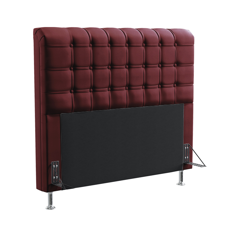 Cabeceira Rana 160 Para Cama Queen Sued Bordô Aradecor