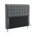 Cabeceira Rana 160 Para Cama Queen Sued Cinza Aradecor