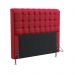 Cabeceira Rana 160 Para Cama Queen Sued Vermelho Aradecor