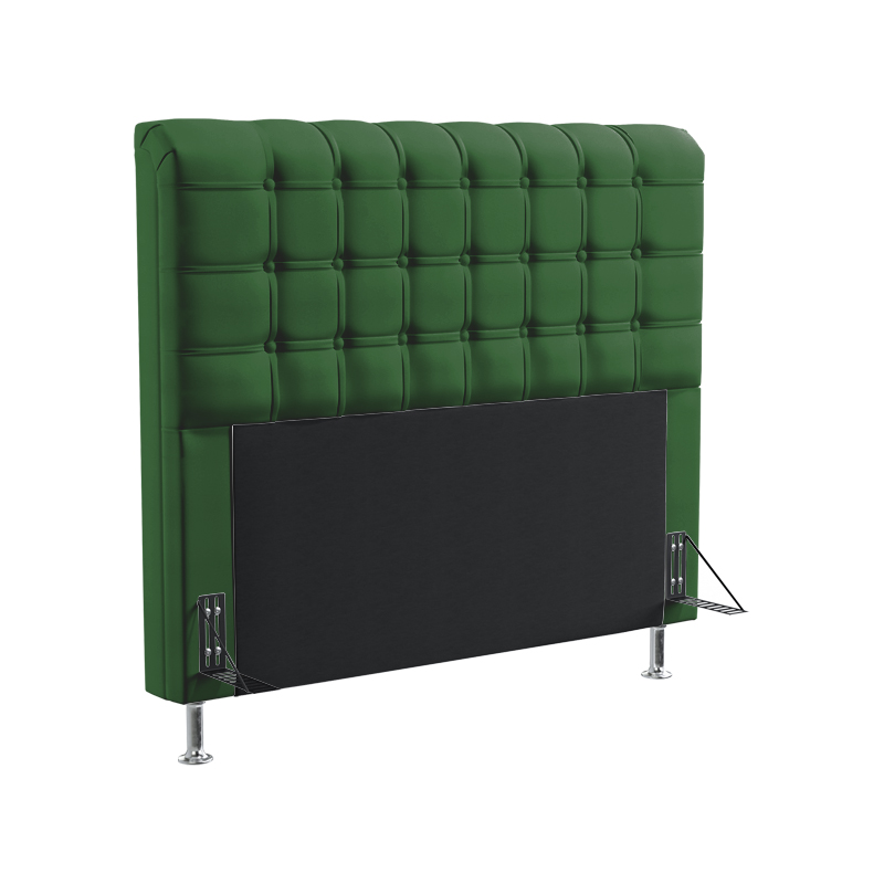 Cabeceira Rana 160 Para Cama Queen Suede Verde Aradecor