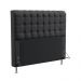 Cabeceira Rana 195 Decorativa de Cama King N-022 Veludo Chumbo Aradecor