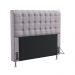 Cabeceira Rana 195 Decorativa de Cama King N-023 Veludo Cinza Claro Aradecor