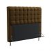 Cabeceira Rana 195 Decorativa de Cama King N-027 Veludo Marrom Chocolate Aradecor