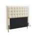 Cabeceira Rana 195 Decorativa de Cama King N-030 Veludo Bege Aradecor