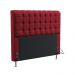 Cabeceira Rana 195 Decorativa de Cama King N-033 Veludo Vermelho Aradecor