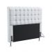 Cabeceira Rana 195 Para Cama King Couro Artificial Branco Aradecor