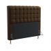 Cabeceira Rana 195 Para Cama King Sued Marrom Aradecor