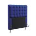 Cabeceira Rana 90 Decorativa de Cama Solteiro A-019 Couro Artificial Azul Aradecor