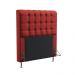 Cabeceira Rana 90 Decorativa de Cama Solteiro A-020 Couro Artificial Vermelho Aradecor